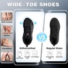 image:imageOrthoComfoot Womens Orthopedic Waterproof Hiking Boots Comfortable Wide Toe Box Arch Support Plantar Fasciitis Diabetic Trail Boots NonSlip Ankle Support Outdoor Boots for Foot amp Heel Pain ReliefK1black