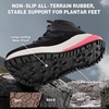 image:imageOrthoComfoot Womens Orthopedic Waterproof Hiking Boots Comfortable Wide Toe Box Arch Support Plantar Fasciitis Diabetic Trail Boots NonSlip Ankle Support Outdoor Boots for Foot amp Heel Pain ReliefK1black