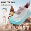 image:imageWomens Orthopedic Wide Plantar Fasciitis Shoes Comfortable Arch Support Diabetic Orthotic Flat Feet Trail Running Athletic Hiking Sneakers Casual Sports Trekking Walking Shoes for Foot Heel PainK1pink White