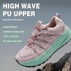 image:imageWomens Orthopedic Wide Plantar Fasciitis Trail Shoes Casual Arch Support Diabetic Neuropathy Sneakers Comfortable High Instep Non Slip Walking Hiking Trekking Shoes for Foot Heel Pain ReliefK2pink Purple
