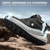 image:imageWomens Waterproof Wide Toe Box Orthopedic Ankle Boots Arch Support Plantar Fasciitis Hiking Trekking Boots Non Slip Comfortable Outdoor Camping Boots for High Instep Hammer Toes and Swollen FeetK1black