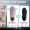 image:imageWomens Wide Orthopedic Trail Running Sneakers Plantar Fasciitis Orthotic Heel Spurs Bunions Support Hiking Trekking Sneakers Comfortable Outdoor Casual Walking Shoes for Foot amp Heel Pain ReliefK1pink Purple