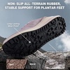 image:imageWomens Wide Orthopedic Trail Running Sneakers Plantar Fasciitis Orthotic Heel Spurs Bunions Support Hiking Trekking Sneakers Comfortable Outdoor Casual Walking Shoes for Foot amp Heel Pain ReliefK1pink Purple