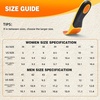 image:imageWork Boot Orthotic Insoles for Standing All Day 240 lbs Heavy Duty High Arch Support Shoe Inserts for Men Women Dual Gel Cushioning for Plantar Fasciitis Size 65 Men85 WomenW1red