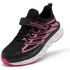 image:imageOrthoComfoot Kids Orthopedic Shoes for Boys and Girls Comfortable Plantar Fasciitis Arch Support Athletic Fashion Sneakers Orthotic Hook and Loop School Walking Shoes for Foot and Heel Pain ReliefW3black Pink