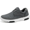 image:imageOrthoComfoot Mens Orthopedic Leather Dress Shoes Comfortable Arch Support Casual Sneakers for Plantar Fasciitis Orthotic Work Walking Shoes for All Day Standing Foot Pain ReliefW1dark Gray