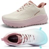 image:imageOrthoComfoot Womens Orthopedic Trail Running Sneakers Wide Toe Box Arch Support Plantar Fasciitis Diabetic Sports Shoes Comfortable Flat Feet Hiking Walking Athletic Sneakers for Foot amp Heel PainK2pink White