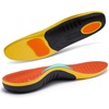 image:imageWork Boot Orthotic Insoles for Standing All Day 240 lbs Heavy Duty High Arch Support Shoe Inserts for Men Women Dual Gel Cushioning for Plantar Fasciitis Size 65 Men85 WomenW1red