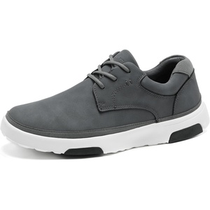 image:imageOrthoComfoot Mens Orthopedic Leather Dress Shoes Comfortable Arch Support Casual Sneakers for Plantar Fasciitis Orthotic Work Walking Shoes for All Day Standing Foot Pain ReliefW1dark Gray