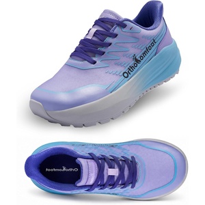 image:imageOrthoComfoot Womens Wide Orthopedic Plantar Fasciitis Shoes Comfortable Diabetic Arch Support Orthotic Flat Feet Trail Running Sneakers Casual Non Slip Hiking Sports Walking Shoes for Foot amp Heel Pain ReliefK2purple