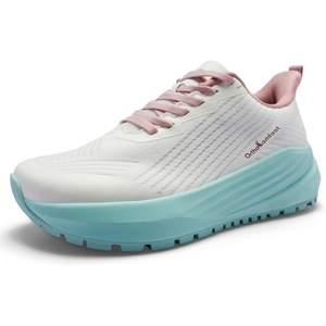 image:imageWomens Orthopedic Wide Plantar Fasciitis Shoes Comfortable Arch Support Diabetic Orthotic Flat Feet Trail Running Athletic Hiking Sneakers Casual Sports Trekking Walking Shoes for Foot Heel PainK1pink White