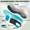 image:imageOrthoComfoot Womens Orthopedic Slip On Loafers Comfortable Casual Arch Support Plantar Fasciitis Walking Shoes Soft Orthotic House Mule Slippers for Flat Feet Heel amp Foot Pain ReliefW1black