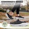image:imageOrthoComfoot Womens Orthopedic Slip On Loafers Comfortable Casual Arch Support Plantar Fasciitis Walking Shoes Soft Orthotic House Mule Slippers for Flat Feet Heel amp Foot Pain ReliefW1black