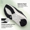 image:imageOrthoComfoot Womens Orthopedic Slip On Loafers Comfortable Casual Arch Support Plantar Fasciitis Walking Shoes Soft Orthotic House Mule Slippers for Flat Feet Heel amp Foot Pain ReliefW1black