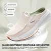 image:imageOrthoComfoot Womens Orthopedic Slip On Loafers Comfortable Casual Arch Support Plantar Fasciitis Walking Shoes Soft Orthotic House Mule Slippers for Flat Feet Heel amp Foot Pain ReliefW3beige