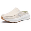 image:imageOrthoComfoot Womens Orthopedic Slip On Loafers Comfortable Casual Arch Support Plantar Fasciitis Walking Shoes Soft Orthotic House Mule Slippers for Flat Feet Heel amp Foot Pain ReliefW3beige