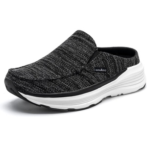 image:imageOrthoComfoot Womens Orthopedic Slip On Loafers Comfortable Casual Arch Support Plantar Fasciitis Walking Shoes Soft Orthotic House Mule Slippers for Flat Feet Heel amp Foot Pain ReliefW1black