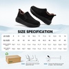 image:imageOrthoComfoot Mens Orthopedic Wide Winter Slippers with Arch Support Comfort Diabetic House Loafers for Plantar Fasciitis Fleece Lined Warm Orthotic Walking Shoes for Foot and Heel Pain ReliefK1black