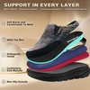 image:imageWomens Orthopedic Diabetic Wide Toe Box Winter Slippers Comfortable Winter Arch Support Slip On Loafers for Plantar Fasciitis Warm Casual Walking House Shoes for Foot amp Heel Pain ReliefK1navyBrown