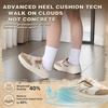 image:imageWomens Orthopedic Diabetic Wide Toe Box Winter Slippers Comfortable Winter Arch Support Slip On Loafers for Plantar Fasciitis Warm Casual Walking House Shoes for Foot amp Heel Pain ReliefK2brownBeige
