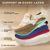 image:imageWomens Orthopedic Diabetic Wide Toe Box Winter Slippers Comfortable Winter Arch Support Slip On Loafers for Plantar Fasciitis Warm Casual Walking House Shoes for Foot amp Heel Pain ReliefK2brownBeige
