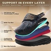 image:imageWomens Orthopedic Diabetic Wide Wide Toe Box Slip On Slippers Comfortable Arch Support for Plantar Fasciitis Ideal for Flat Feet Winter Warm Hook Winter Indoor Hook and Loop Walking ShoesK1navyBrown