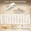 image:imageWomens Orthopedic Diabetic Wide Wide Toe Box Slip On Slippers Comfortable Arch Support for Plantar Fasciitis Ideal for Flat Feet Winter Warm Hook Winter Indoor Hook and Loop Walking ShoesK2brownBeige
