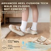 image:imageWomens Orthopedic Diabetic Wide Wide Toe Box Slip On Slippers Comfortable Arch Support for Plantar Fasciitis Ideal for Flat Feet Winter Warm Hook Winter Indoor Hook and Loop Walking ShoesK2brownBeige