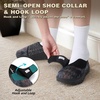 image:imageWomens Orthopedic Diabetic Wide Wide Toe Box Slip On Slippers Comfortable Arch Support for Plantar Fasciitis Ideal for Flat Feet Winter Warm Hook Winter Indoor Hook and Loop Walking ShoesK1navyBrown