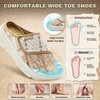 image:imageWomens Orthopedic Diabetic Wide Wide Toe Box Slip On Slippers Comfortable Arch Support for Plantar Fasciitis Ideal for Flat Feet Winter Warm Hook Winter Indoor Hook and Loop Walking ShoesK2brownBeige