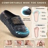 image:imageWomens Orthopedic Diabetic Wide Wide Toe Box Slip On Slippers Comfortable Arch Support for Plantar Fasciitis Ideal for Flat Feet Winter Warm Hook Winter Indoor Hook and Loop Walking ShoesK1navyBrown