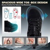 image:imageMens Orthopedic Wide Toe Box Trail Running Shoes Comfortable Arch Support Fashion Sneakers for Plantar Fasciitis Flat Feet amp Heel Pain Non Slip Tennis Athletic Shoes for Hiking Outdoor SportsK1black