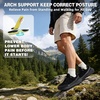 image:imageMens Orthopedic Wide Toe Box Trail Running Shoes Comfortable Arch Support Fashion Sneakers for Plantar Fasciitis Flat Feet amp Heel Pain Non Slip Tennis Athletic Shoes for Hiking Outdoor SportsK1black