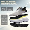 image:imageMens Orthopedic Wide Trail Running Shoes Comfortable Arch Support Plantar Fasciitis Fashion Sneakers Flat Feet Non Slip Tennis Athletic Hiking Sports Shoes for Swollen Feet amp Foot Pain ReliefK2dark Grey