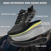 image:imageMens Orthopedic Wide Trail Running Shoes Casual Plantar Fasciitis High Arch Support Diabetic Neuropathy Sneakers Comfortable Orthotic Non Slip Walking Hiking Shoes for Foot amp Heel Pain ReliefK1black