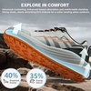 image:imageMens Orthopedic Wide Trail Running Shoes Casual Plantar Fasciitis High Arch Support Diabetic Neuropathy Sneakers Comfortable Orthotic Non Slip Walking Hiking Shoes for Foot amp Heel Pain ReliefK2grey