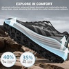 image:imageMens Orthopedic Wide Trail Running Shoes Casual Plantar Fasciitis High Arch Support Diabetic Neuropathy Sneakers Comfortable Orthotic Non Slip Walking Hiking Shoes for Foot amp Heel Pain ReliefK1black