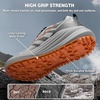 image:imageMens Orthopedic Wide Trail Running Shoes Casual Plantar Fasciitis High Arch Support Diabetic Neuropathy Sneakers Comfortable Orthotic Non Slip Walking Hiking Shoes for Foot amp Heel Pain ReliefK2grey