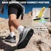 image:imageMens Orthopedic Wide Trail Running Shoes Casual Plantar Fasciitis High Arch Support Diabetic Neuropathy Sneakers Comfortable Orthotic Non Slip Walking Hiking Shoes for Foot amp Heel Pain ReliefK1black