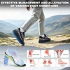 image:imageMens Wide Orthopedic Trail Running Shoes Arch Support Diabetic Plantar Fasciitis Sports Sneakers Comfortable Casual Athletic Standing Work Outdoor Shoes for Flat Feet amp Heel Pain ReliefK1black