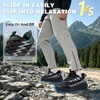 image:imageMens Wide Orthopedic Trail Running Shoes Arch Support Diabetic Plantar Fasciitis Sports Sneakers Comfortable Casual Athletic Standing Work Outdoor Shoes for Flat Feet amp Heel Pain ReliefK1black