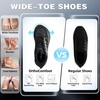 image:imageMens Wide Orthopedic Trail Running Shoes Arch Support Diabetic Plantar Fasciitis Sports Sneakers Comfortable Casual Athletic Standing Work Outdoor Shoes for Flat Feet amp Heel Pain ReliefK1black