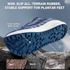 image:imageMens Wide Orthopedic Trail Running Shoes Arch Support Diabetic Plantar Fasciitis Sports Sneakers Comfortable Casual Athletic Standing Work Outdoor Shoes for Flat Feet amp Heel Pain ReliefK2blue