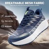 image:imageMens Wide Orthopedic Trail Running Shoes Arch Support Diabetic Plantar Fasciitis Sports Sneakers Comfortable Casual Athletic Standing Work Outdoor Shoes for Flat Feet amp Heel Pain ReliefK2blue