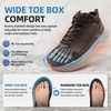 image:imageOrthoComfoot Mens Orthopedic Wide Waterproof Hiking Boots Arch Support Orthotic Non Slip Trekking Trail Shoes for Plantar Fasciitis Comfortable Running Work Mid Ankle Flat Feet amp Foot Pain ReliefK2brown Coffee