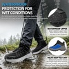 image:imageOrthoComfoot Mens Orthopedic Wide Waterproof Hiking Boots Arch Support Orthotic Non Slip Trekking Trail Shoes for Plantar Fasciitis Comfortable Running Work Mid Ankle Flat Feet amp Foot Pain ReliefK1black