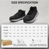 image:imageOrthoComfoot Mens Orthopedic Wide Waterproof Hiking Boots Arch Support Orthotic Non Slip Trekking Trail Shoes for Plantar Fasciitis Comfortable Running Work Mid Ankle Flat Feet amp Foot Pain ReliefK1black