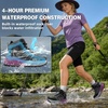 image:imageOrthoComfoot Womens Waterproof Wide Toe Box Orthopedic Hiking Boots Arch Support Trail Shoes for Plantar Fasciitis Flat Feet NonSlip Diabetic Walking Trekking Boots for Foot and Heel Pain ReliefK1black