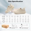image:imageWomens Orthopedic Diabetic Walking Shoes Wide Toe Box Arch Support Plantar Fasciitis Fashion Sneakers Comfortable Casual Orthotic High Arch Swollen Feet Work Shoes for Ankle and Heel PainK2beige