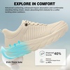 image:imageWomens Orthopedic Diabetic Walking Shoes Wide Toe Box Arch Support Plantar Fasciitis Fashion Sneakers Comfortable Casual Orthotic High Arch Swollen Feet Work Shoes for Ankle and Heel PainK2beige